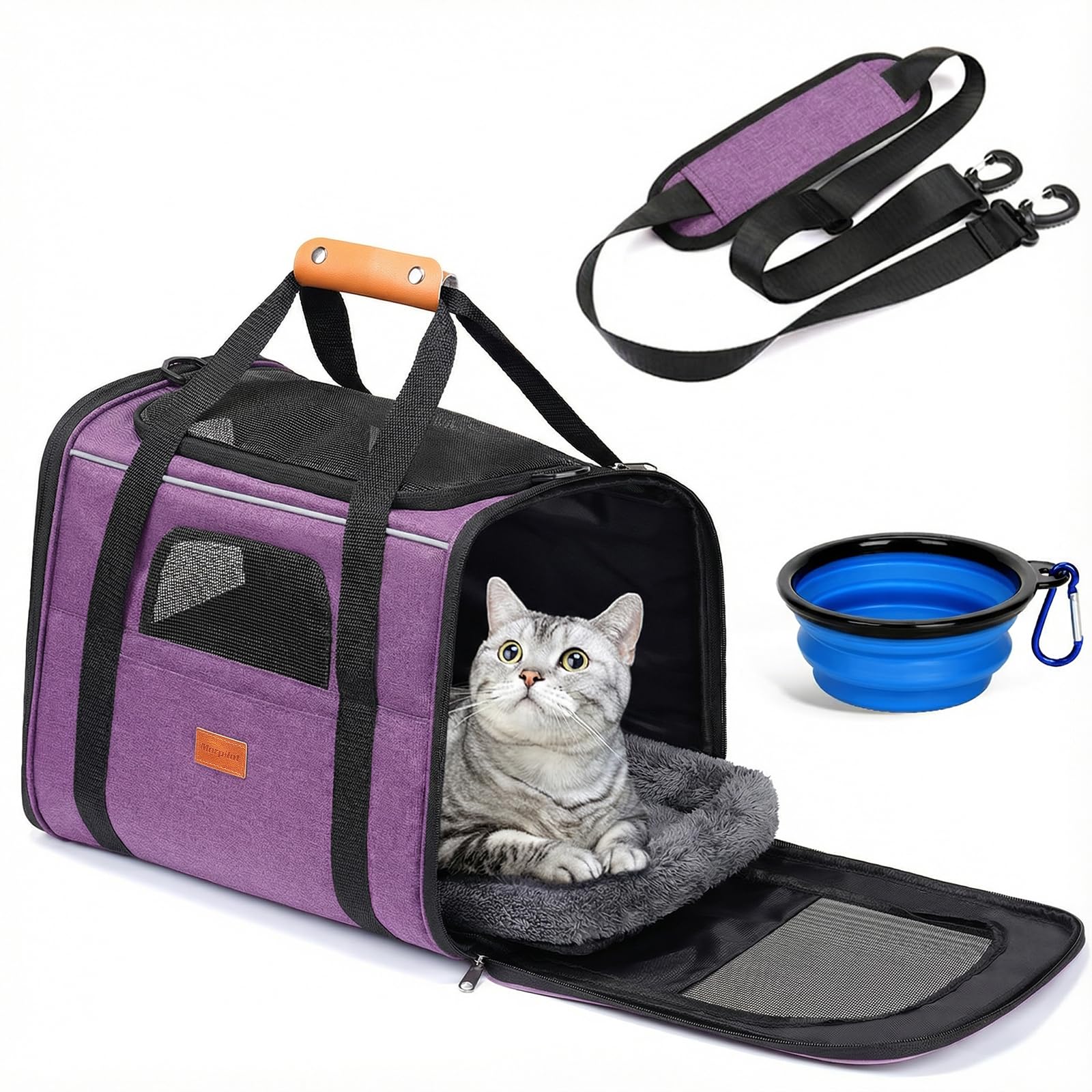 Amazon.co.jp: Morpilot ペットキャリー 猫 きゃりーバッグ 4way